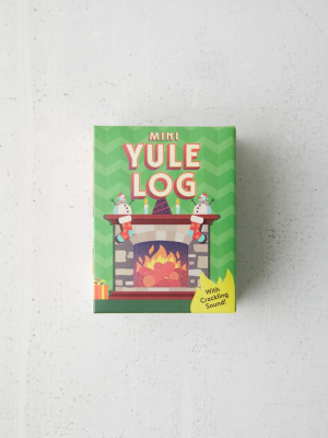 Mini Yule Log: With Crackling Sound! By Running Press