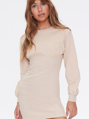 French Terry Bodycon Dress