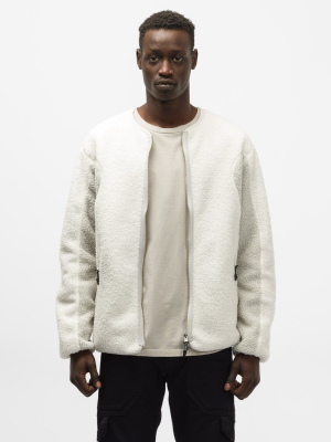 Slam Jam Sherpa Jacket In White