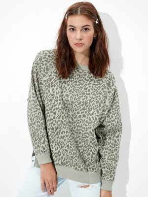 Ae Forever Oversized Crew Neck Sweatshirt