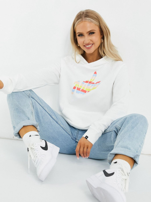 Nike Graphic Logo Hoodie In White