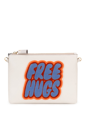 Anya Hindmarch Free Hugs Patch Clutch Bag