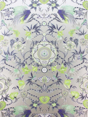 Menagerie Wallpaper In Kiwi And Mint By Matthew Williamson For Osborne & Little