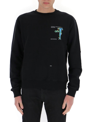 Off-white Adam Is Eve Arrows Printed Sweatshirt