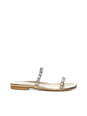 Stuart Weitzman Aleena Shine Flat Sandals