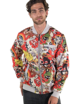 Bogo - Men's Looney Tunes Vintage Mash Print Jacket