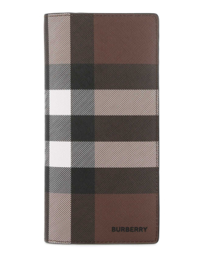 Burberry Vintage Check Motif Zipped Wallet