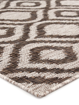 Idra Indoor/ Outdoor Trellis Gray Area Rug