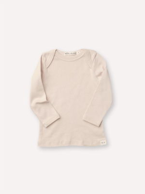 Lilou Long Sleeve Envelope Tee - Shell