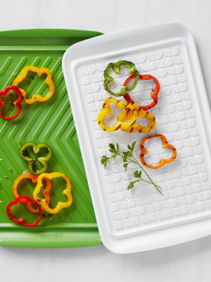 Grill Prep Veggie Trays, Set Of 2