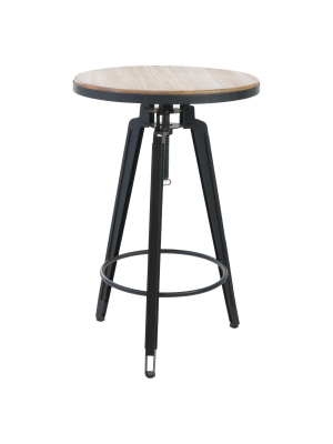 Isla Round Swivel Bar Table - Antique - Christopher Knight Home