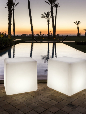 Cube Outdoor Bluetooth Led Floor Lamp