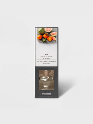 2.02 Fl Oz Red Mandarin And Guava Oil Reed Diffuser - Threshold™