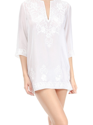 Embroidered Short Tunic