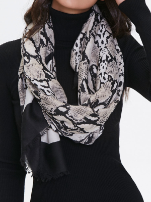 Snakeskin Oblong Scarf