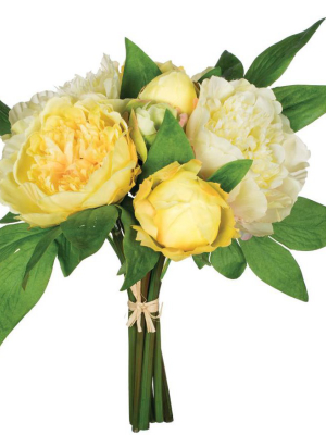 Sullivans Artificial Peony Bouquet 11"h