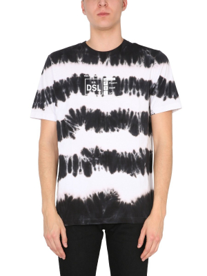 Diesel Tie-dye Striped T-shirt