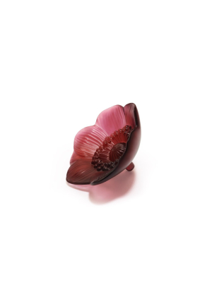 Small Anemone Flower Sculpture, Red