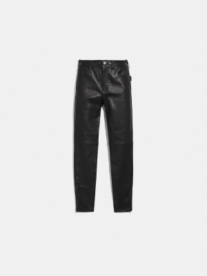 Stretch Leather Pants