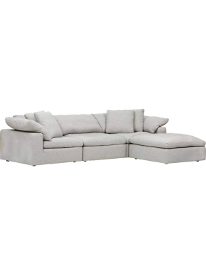 Mateo 4 Piece Modular Sectional, Fredrickson Marble