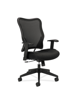 Wave Mesh High Back Office Chair Black - Hon