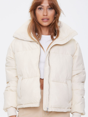 Pull-ring Puffer Jacket