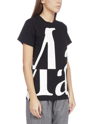 Maison Margiela Maxi Logo Print T-shirt