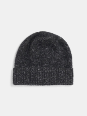 Foldover Beanie In Cashmere