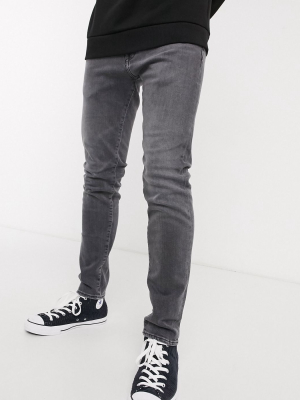 Edwin Ed85 Skinny Fit Jeans In Gray Denim