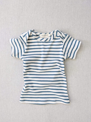 Baby Striped Nautical Tee - Azure