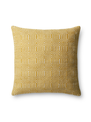 Yellow & Ivory Indoor/outdoor Pillow