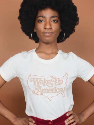 Wake Up America Shirt For Women