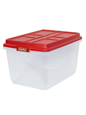 Hefty 72qt Hi Rise Storage Tote