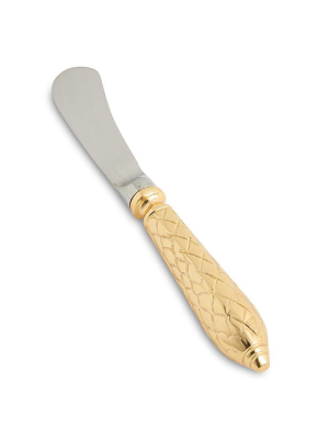 Julia Knight Florentine Spreader Knife In Gold - Set Of 4