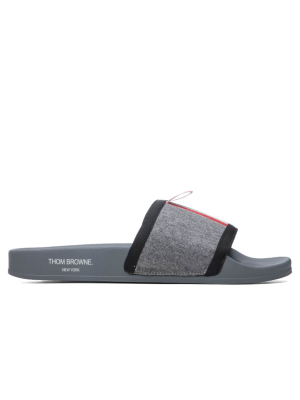 Thom Browne Pool Slide - Med Grey