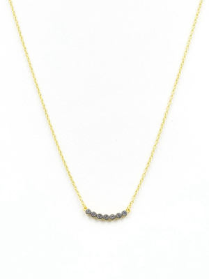 Horizontal Bezel Pendant Necklace