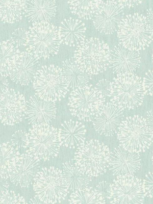 Grandeur Wallpaper In Light Blue From The Botanical Dreams Collection By Candice Olson For York Wallcoverings