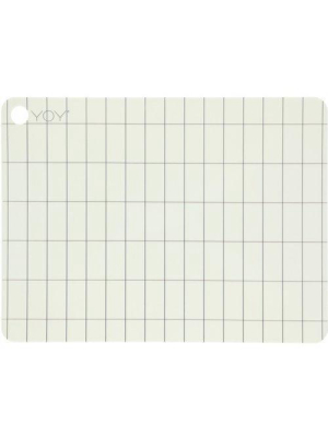 Pack Of 2 Placemat Kukei In Offwhite