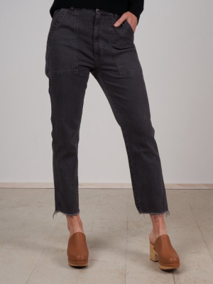 Easy Army Trouser - Washed Black