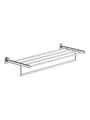 Symmons 353ts-22 Dia 22" Single Rail Towel Bar With Shelf - Chrome