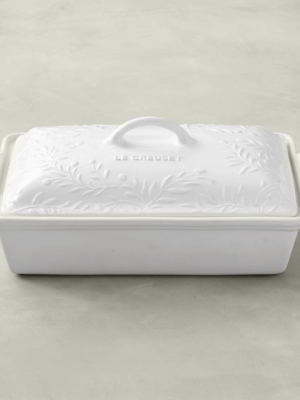 Le Creuset Olive Branch Collection Heritage Stoneware Rectangular Covered Casserole