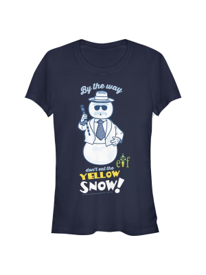 Junior's Elf Leon The Snowman's Advice T-shirt