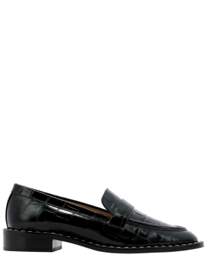 Stuart Weitzman Palmer Embossed Loafers