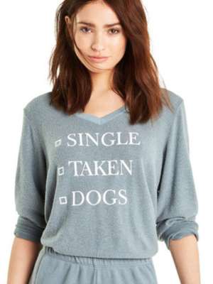 Wildfox Dogs Baggy Beach V Sweater