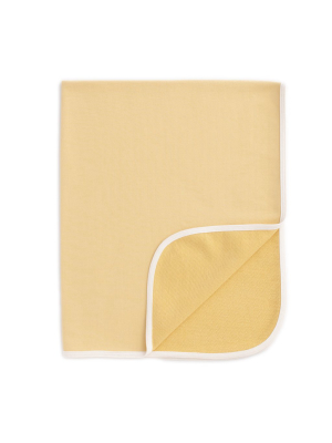 French Terry Blanket - Solid Pale Yellow