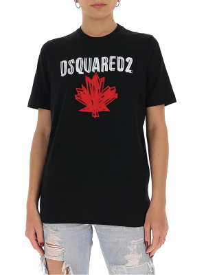 Dsquared2 Logo Print Crewneck T-shirt