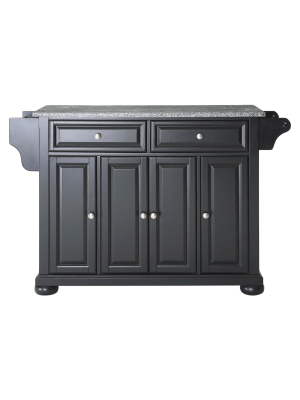 Alexandria Solid Granite Top Kitchen Island - Crosley