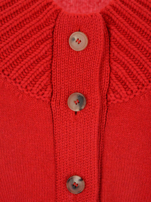 Alexander Mcqueen Cropped Knitted Cardigan