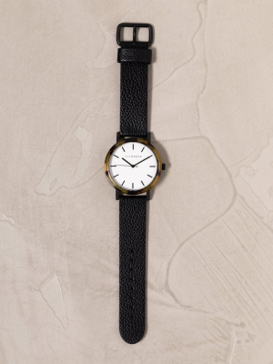 The Horse Black, Brown Tortoise White Face Watch