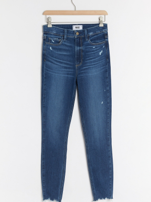 Paige Margot Ultra High-rise Frayed Skinny Jeans